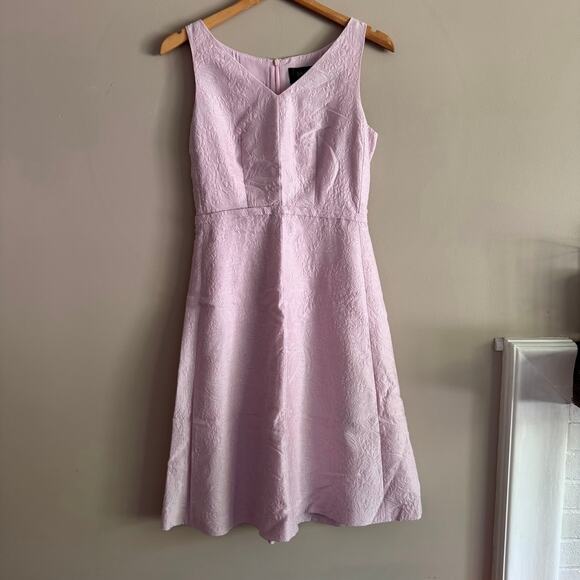 MaxMara Pianoforte Floral Design Jacquard Pink Purple Dress Size 6 - Picture 2 of 8